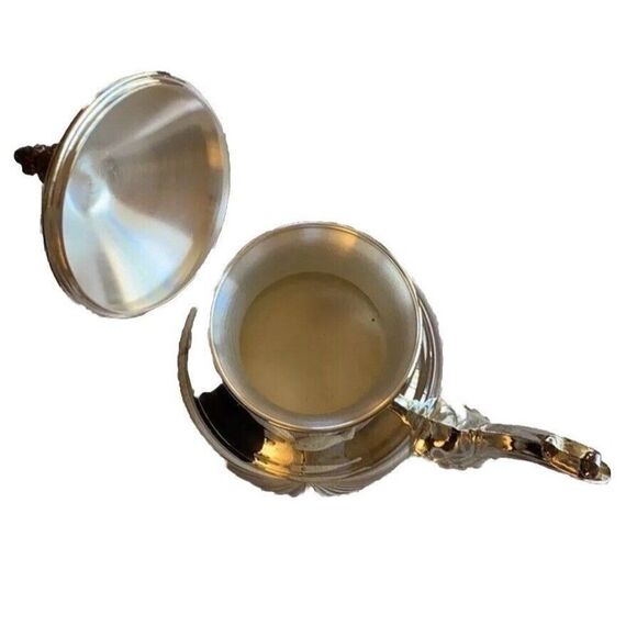 Vintage FB Rogers Genuine Silver Tea Coffee Pot Urn NEW in Box Colonial Chateau - Picture 3 of 7